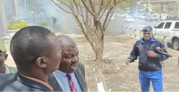 Why Azimio Supporters Were Teargased by the Police Outside IEBC Offices